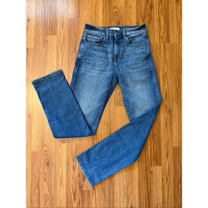 Warp+Weft Womens Belize City Vintage Straight Jeans Blue Denim Light Wash Size 2